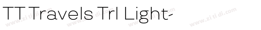 TT Travels Trl Light字体转换